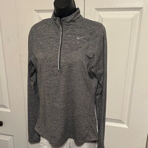Nike | Heathered Gray Long Sleeve Running Shirt - Women’s Medium